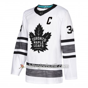 Män Ishockey Toronto Maple Leafs tröja Auston Matthews 34 Vit 2019 All-Star Adidas Authentic